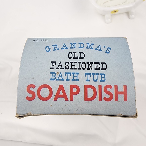 Vintage Grandma's Bathtub Soap Dish 1975 Air W/Dry Soap Perch‎ Granny Core - Picture 7 of 8